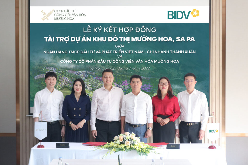 BIDV ký kết hợp đồng tài trợ dự án Khu đô thị Mường Hoa